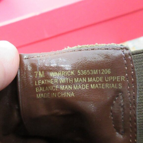 Franco Sarto Warrick Women Wedge Ankle Boots Booties 7 Brown Suede Western 702 - Picture 4 of 11